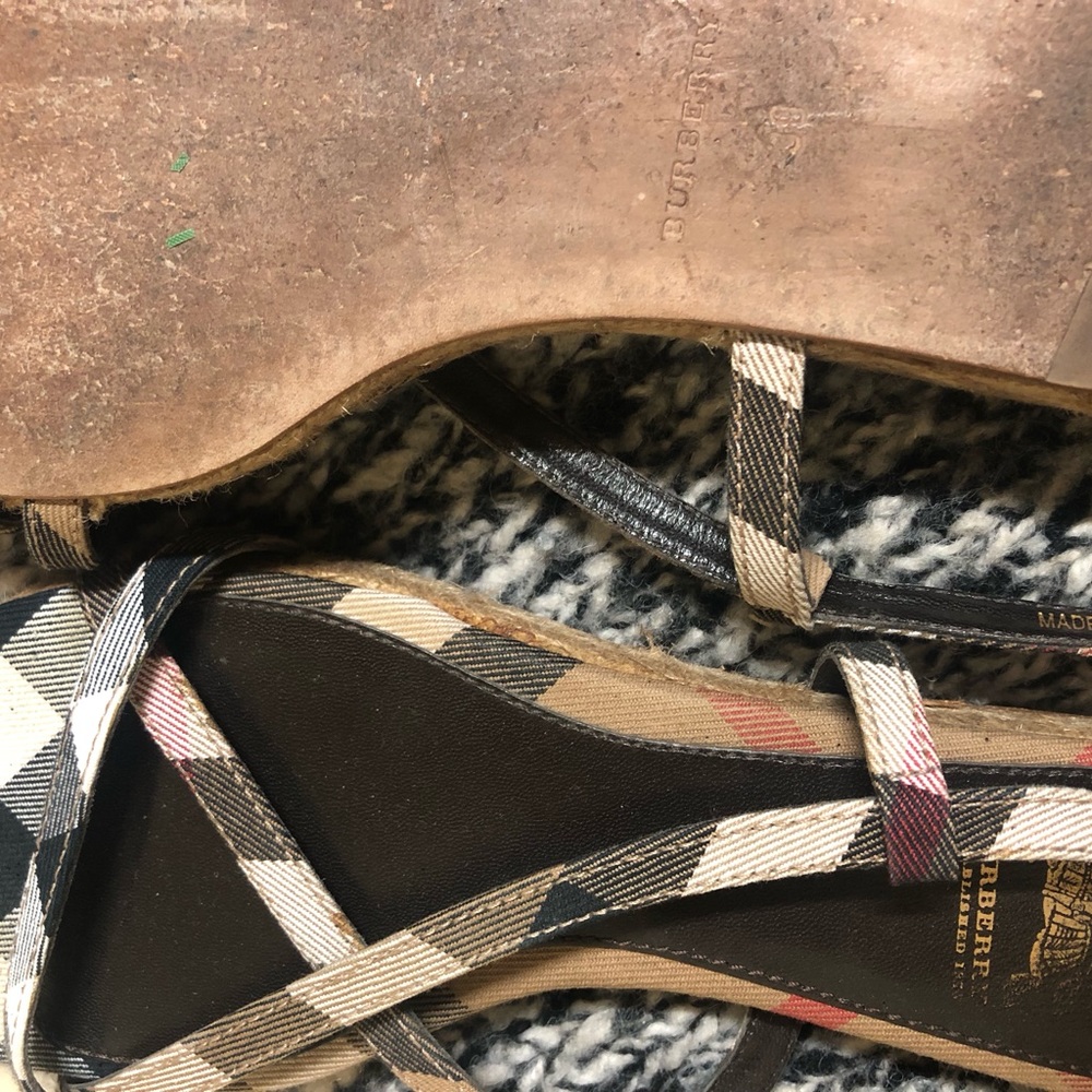Authentic Burberry Pre-owned strapped espadrilles sandals - Picture 13 of 14